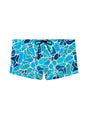 Front cutout view of HO blue print  Swim Shorts