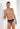 General view of a men model wearing HO navy print modal/viscose/tencel Comfort Micro Briefs