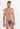 Front view of a men model wearing HO blue print  G-String