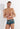 Front view of a men model wearing HO blue print  Trunk