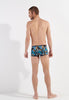 General view of a men model wearing HO blue print  Trunk