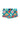 Front cutout view of HO turquoise print  Swim Shorts