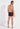 General view of a men model wearing HO black/black print cotton Boxer Briefs 2p