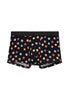Front cutout view of HO black print modal/viscose/tencel Boxer Briefs