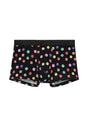 Front cutout view of HO black print modal/viscose/tencel Boxer Briefs