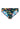 Front cutout view of HO navy print  Swim Mini Briefs