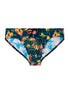 Front cutout view of HO navy print  Swim Mini Briefs