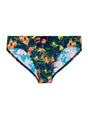 Front cutout view of HO navy print  Swim Mini Briefs