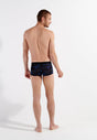 General view of a men model wearing HO black print  Trunk