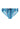 Front cutout view of HO turquoise print  Swim Mini Briefs