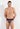 Front view of a men model wearing HO navy print cotton Comfort Briefs
