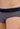 Close-up view of a men model wearing HO navy print cotton Comfort Briefs