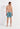 General view of a men model wearing HO blue print  Beach Boxer