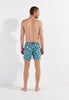 General view of a men model wearing HO blue print  Beach Boxer