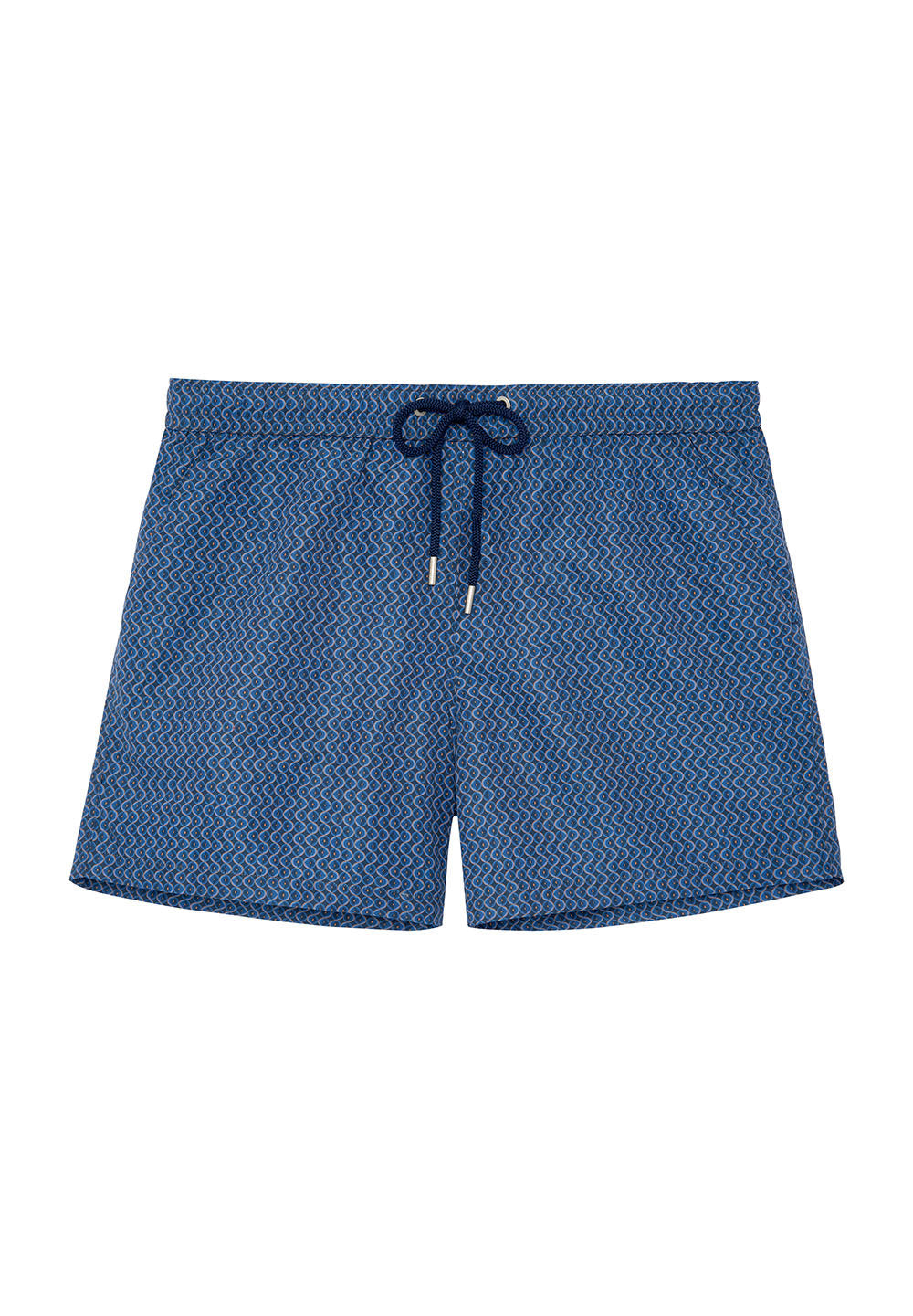 Front cutout view of HO navy print  Beach Boxer