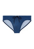 Front cutout view of HO navy print  Swim Mini Briefs