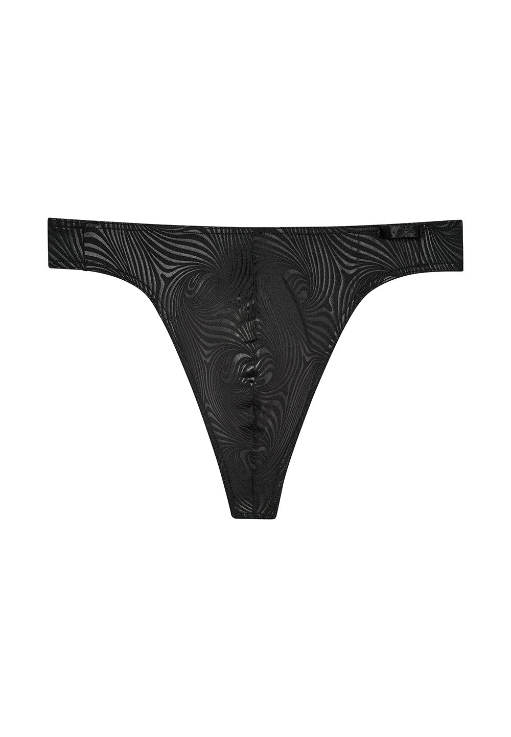 Front cutout view of HO black  G-String