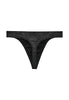 Back cutout view of HO black  G-String