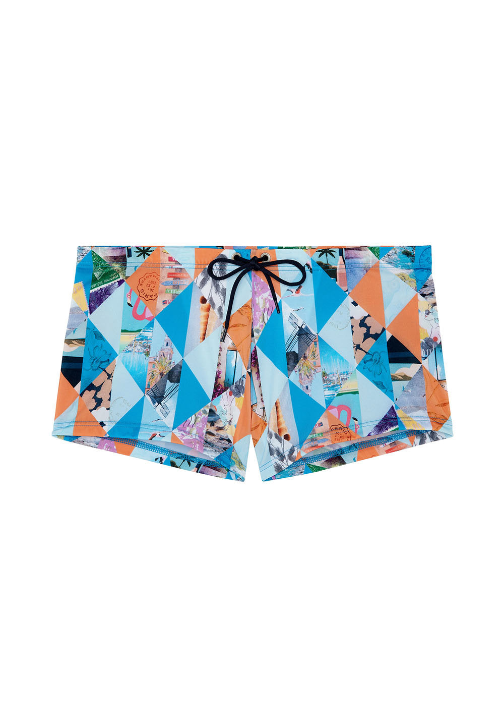 Front cutout view of HO blue print  Swim Shorts