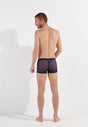 General view of a men model wearing HO navy  Boxer Briefs