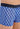 Close-up view of a men model wearing HO blue print  Boxer Briefs HO1