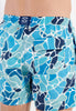 General view of a men model wearing HO blue print  Beach Boxer