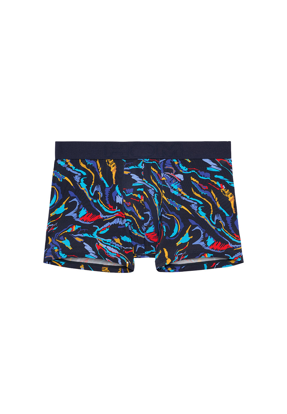 Front cutout view of HO navy print  Boxer Briefs