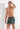 Front view of a men model wearing HO navy print  Beach Boxer