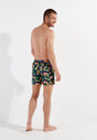 General view of a men model wearing HO navy print  Beach Boxer