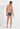 General view of a men model wearing HO navy print  Swim Mini Briefs