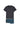 Front cutout view of HO dark grey print cotton Short Sleepwear