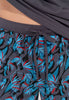 General view of a men model wearing HO dark grey print cotton Short Sleepwear