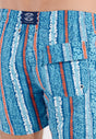 General view of a men model wearing HO turquoise print  Beach Boxer