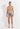 Full-body view of a men model wearing HO turquoise print  Swim Mini Briefs
