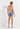 General view of a men model wearing HO turquoise print  Swim Mini Briefs