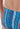 Close-up view of a men model wearing HO turquoise print  Swim Mini Briefs