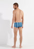 General view of a men model wearing HO turquoise print  Swim Trunk