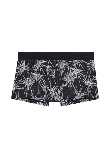 Front cutout view of HO black print modal/viscose/tencel Trunk