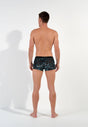 General view of a men model wearing HO black  Trunk