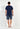 General view of a men model wearing HO navy print cotton Short Sleepwear