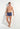 Full-body view of a men model wearing HO navy print  Boxer Briefs