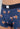 Close-up view of a men model wearing HO navy print  Boxer Briefs