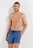 Front view of a men model wearing HO navy print  Beach Boxer