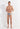 Full-body view of a men model wearing HO blue print  Swim Mini Briefs