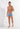 Full-body view of a men model wearing HO blue print  Swim Shorts
