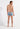General view of a men model wearing HO blue print  Swim Shorts