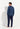 General view of a men model wearing HO navy print cotton Long Sleepwear