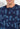 Close-up view of a men model wearing HO navy print cotton Long Sleepwear