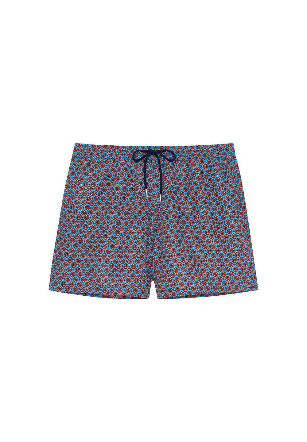 Front cutout view of HO turquoise print  Beach Boxer