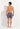 General view of a men model wearing HO turquoise print  Beach Boxer